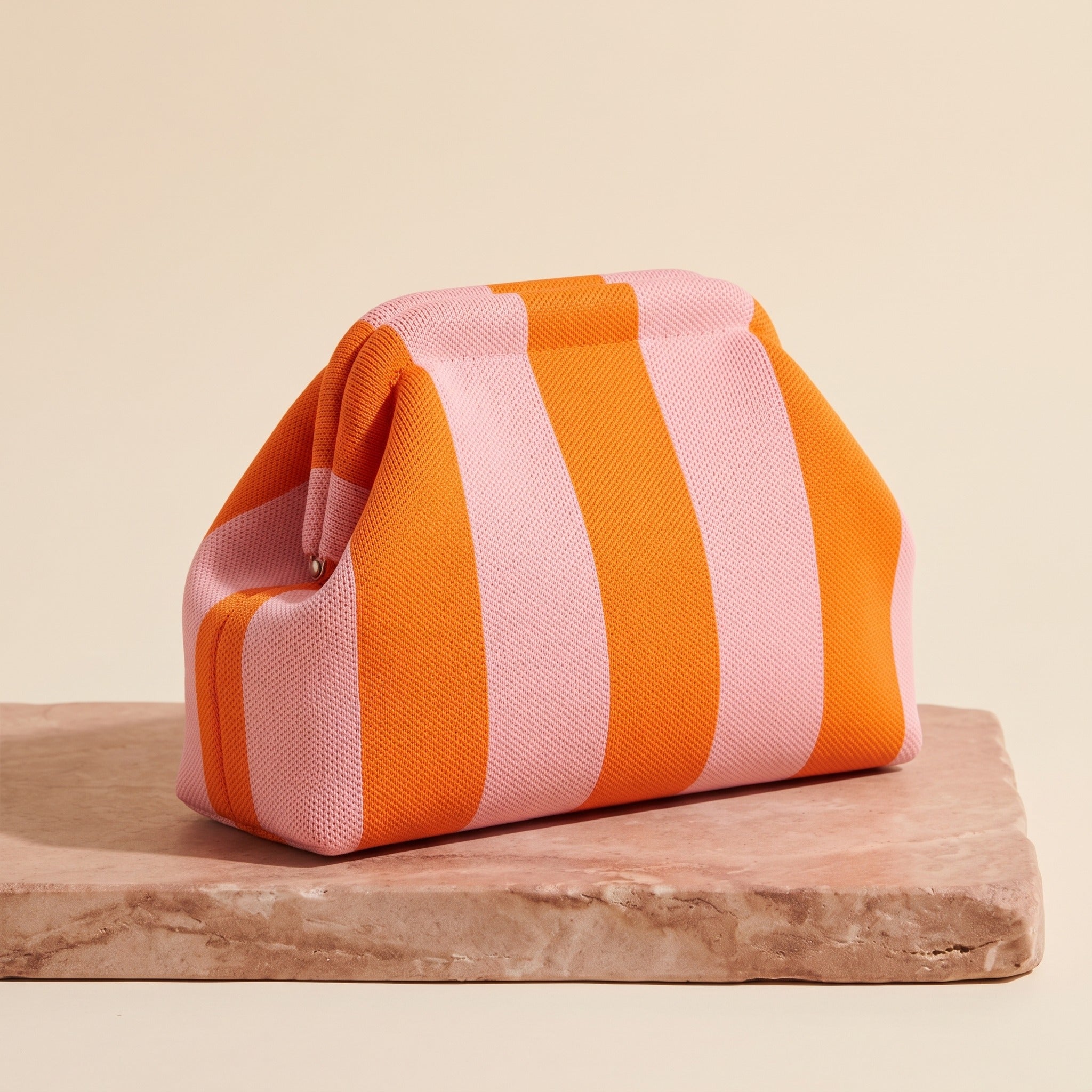 Pop Pouch makeup bag in Orange & Pink